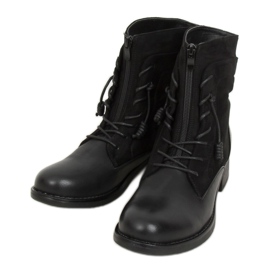 Bottes militaires noires 88039 Noir