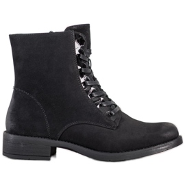 Sergio Leone Bottes confortables pour femmes noir
