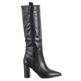 Seastar Bottines noires à talons hauts le noir