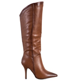 Seastar Bottes à talons hauts brun