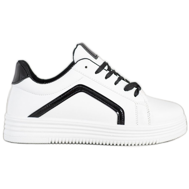 SHELOVET Chaussures de sport à la mode blanche
