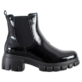 Goodin Chelsea boots sur la plateforme noir