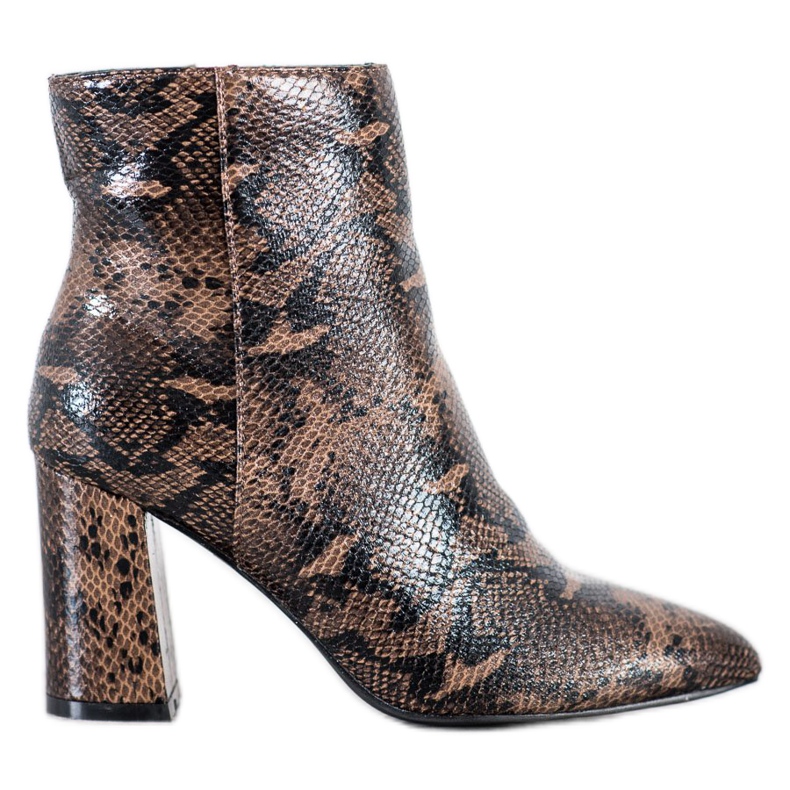Goodin Bottes à imprimé serpent Spitz multicolore