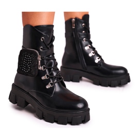 HAN Bottes pour femmes sur la plate-forme noire Seoul Warm