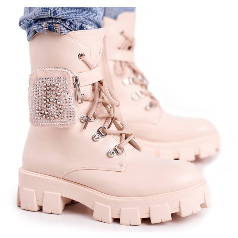 FS1 Bottines Femme Sur La Plateforme Beige Warm Seoul FS1 Bottines Femme Sur La Plateforme Beige Warm Seoul