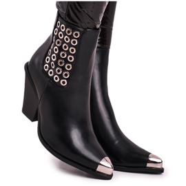 FS1 Bottes hautes pour femmes à bout d'acier noir Only Time