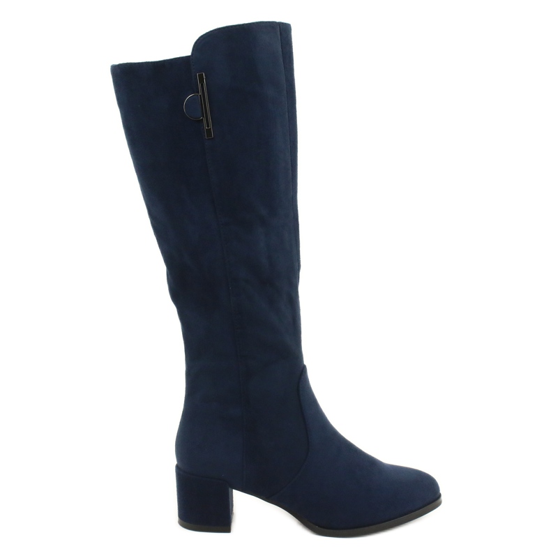 Bottines en daim bleu marine Sergio leone KZ277 Bottines en daim bleu marine Sergio leone KZ277
