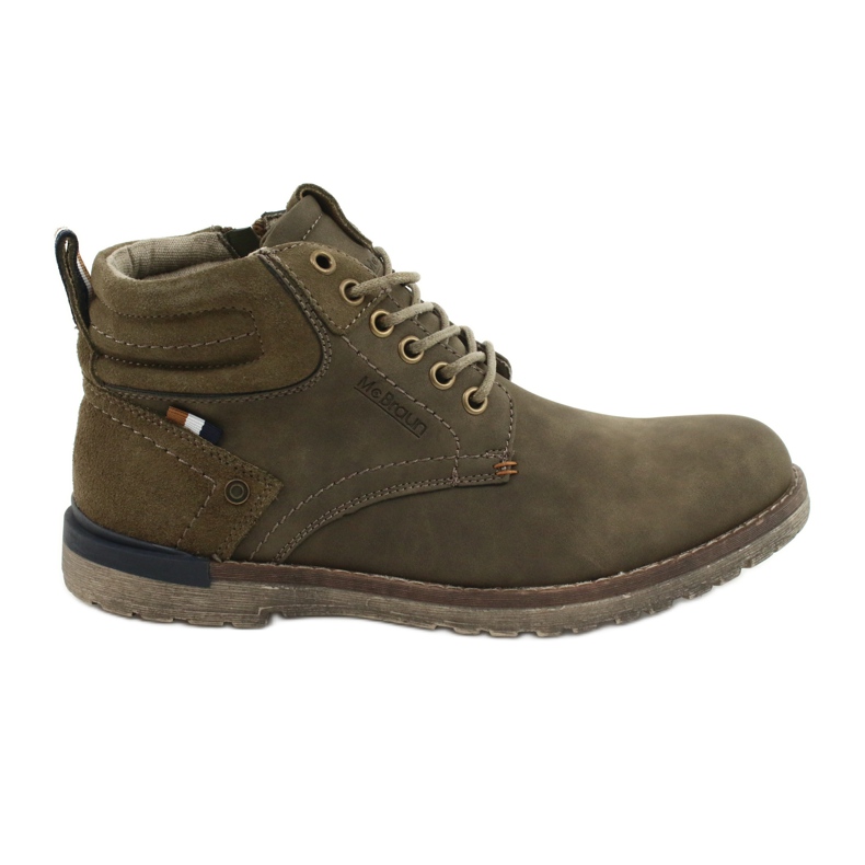 Boots homme olive McBraun 20MN29-3131 kaki Boots homme olive McBraun 20MN29-3131 kaki