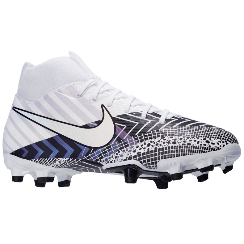 Chaussure de football Nike Mercurial Superfly 7 Academy Mds FG / MG Junior BQ5409 110 blanche blanche