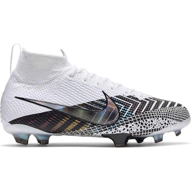 Nike Mercurial Superfly 7 Elite Mds Fg Junior BQ5420 110 chaussure de football blanche blanche Nike Mercurial Superfly 7 Elite Mds Fg Junior BQ5420 110 chaussure de football blanche blanche