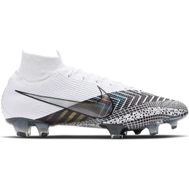 Nike Mercurial Superfly 7 Elite Mds Fg BQ5469 110 chaussures de football blanche blanche
