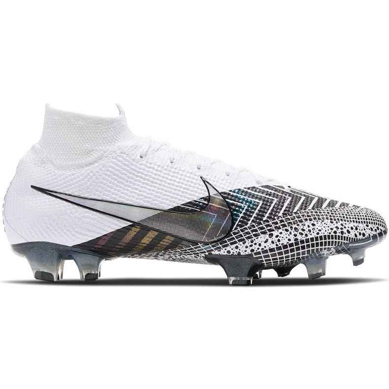 Nike Mercurial Superfly 7 Elite Mds Fg BQ5469 110 chaussures de football blanche blanche