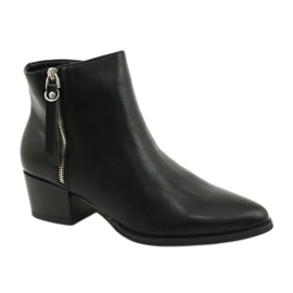 Bottes d'hiver sur la fermeture éclair Jezzi 20BT35-3028 noir