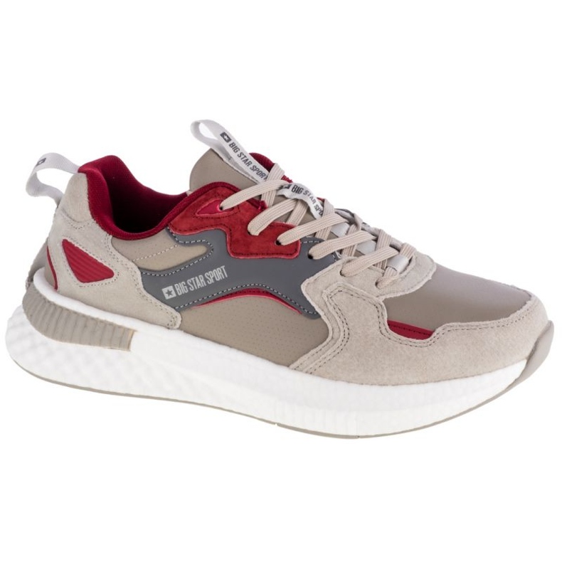 Chaussures Big Star M GG174463 beige rouge