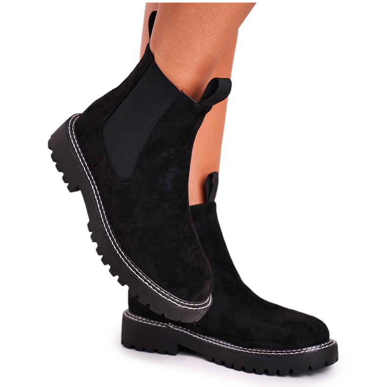 Ideal Bottines noires femme Jodhpur boots Resist le noir
