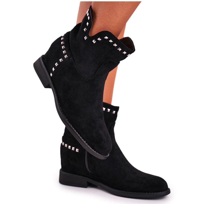 Marquiiz Bottes pour femmes à talon plat Black Autumn Vibes le noir