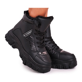 Marquiiz Bottes de neige de sport femme avec fourrure Black Euphoria noir