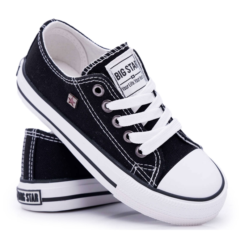 Chaussures Enfant Baskets Big Star Noir FF374206 blanche le noir Chaussures Enfant Baskets Big Star Noir FF374206 blanche le noir