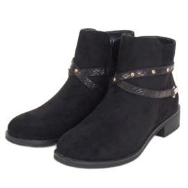 Noir RQ332 Bottes pour femmes noires