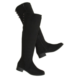 Bottes femme noires W146-1 Noir le noir