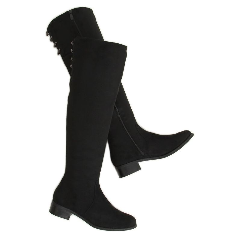 Bottes femme noires W146-1 Noir le noir