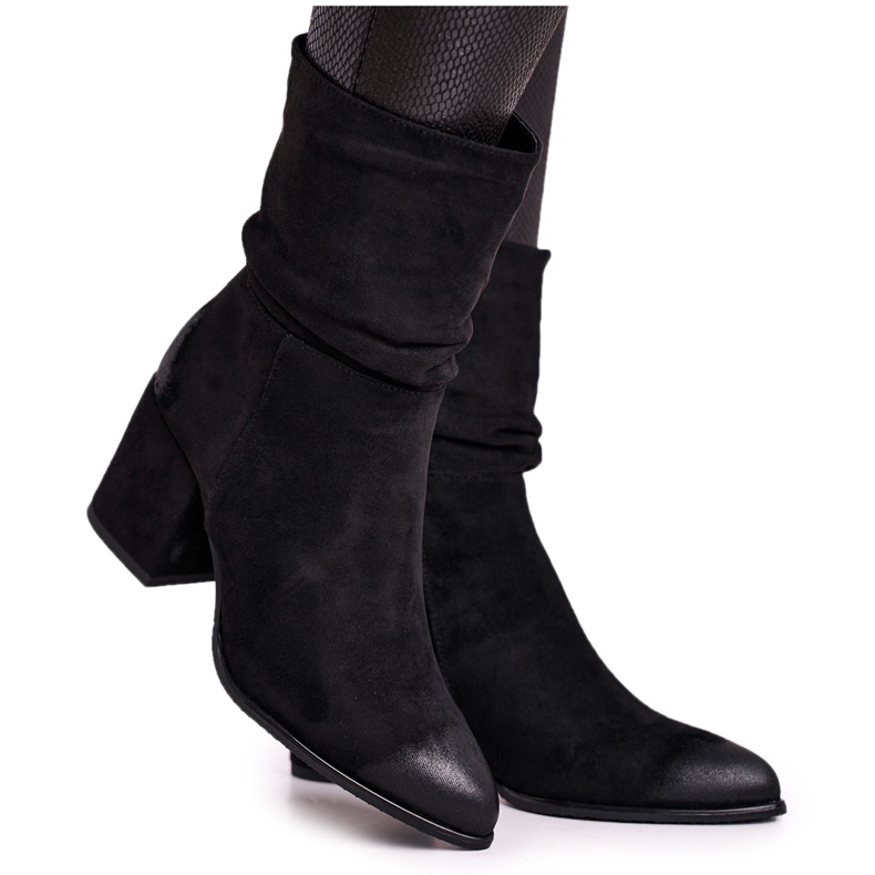 Vinceza Bottines Femme Talon Eco-Suède Noir Up Side le noir Vinceza Bottines Femme Talon Eco-Suède Noir Up Side le noir