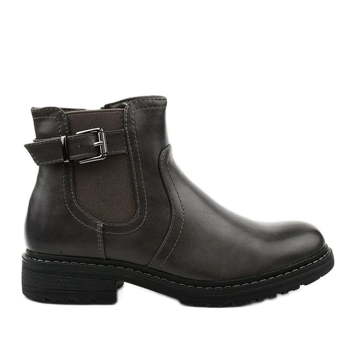 Bottes grises des bottes Jodhpur isolées Viccked