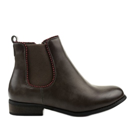 Boots Jodhpur plates grises avec élastique 20Y8031-1 Boots Jodhpur plates grises avec élastique 20Y8031-1