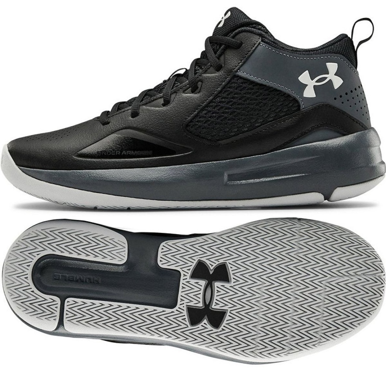 Under Armour Lockdown 5 M 3023949-001 chaussures gris, noir le noir