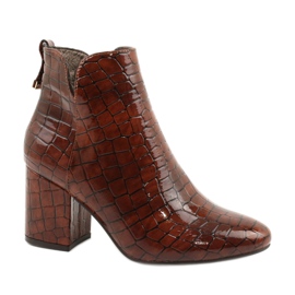 M.Daszyński Bottes isolées Daszyński SA186-1 brun M.Daszyński Bottes isolées Daszyński SA186-1 brun