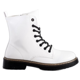 Small Swan Bottes blanches noir