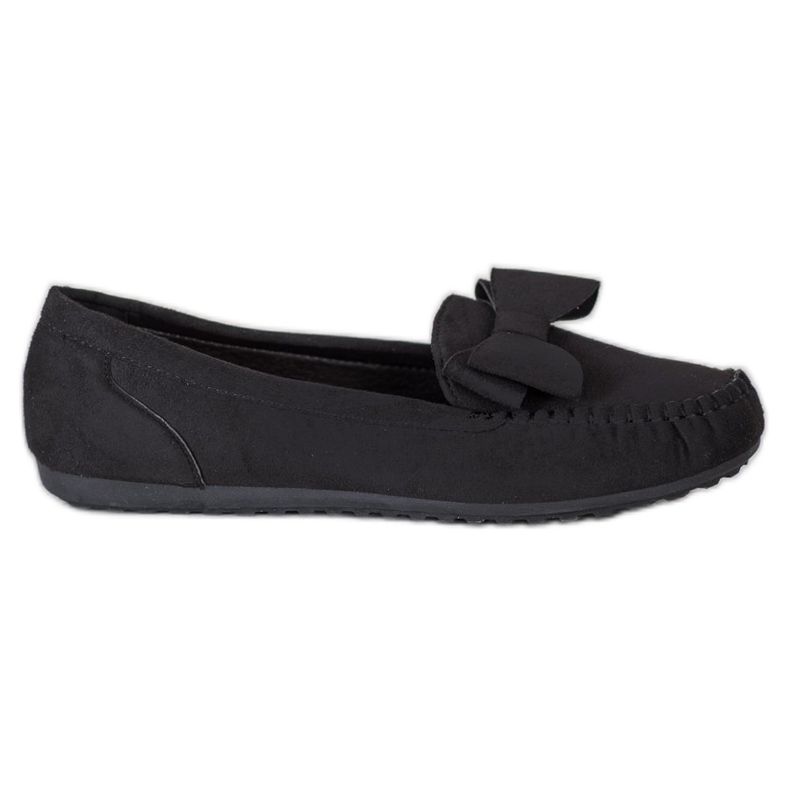 Fama Mocassins Avec Un Noeud le noir