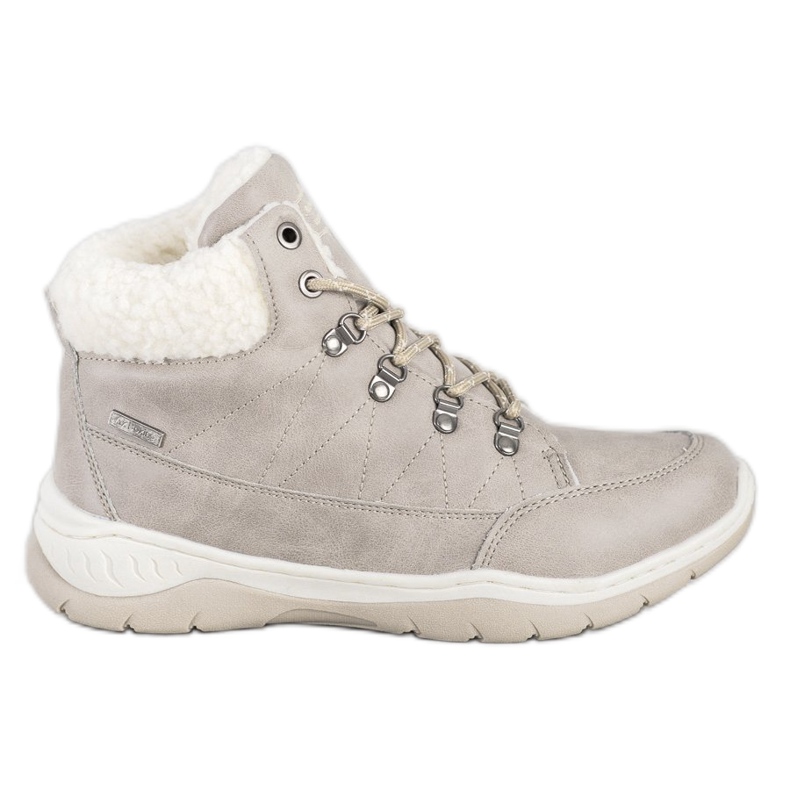 Arrigo Bello Bottes d'hiver chaudes beige gris