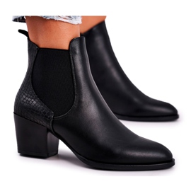 Bottes à talons hauts pour femmes Sergio Leone Noir BT613