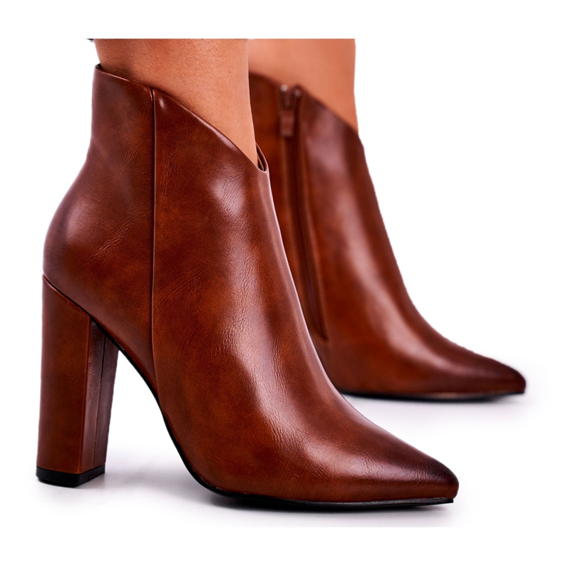 Marquiiz Bottes Femme À Talons Hauts Camel Rise Up brun