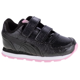 Puma Vista Glitz V Bébés Jr 369721-10 noir rose