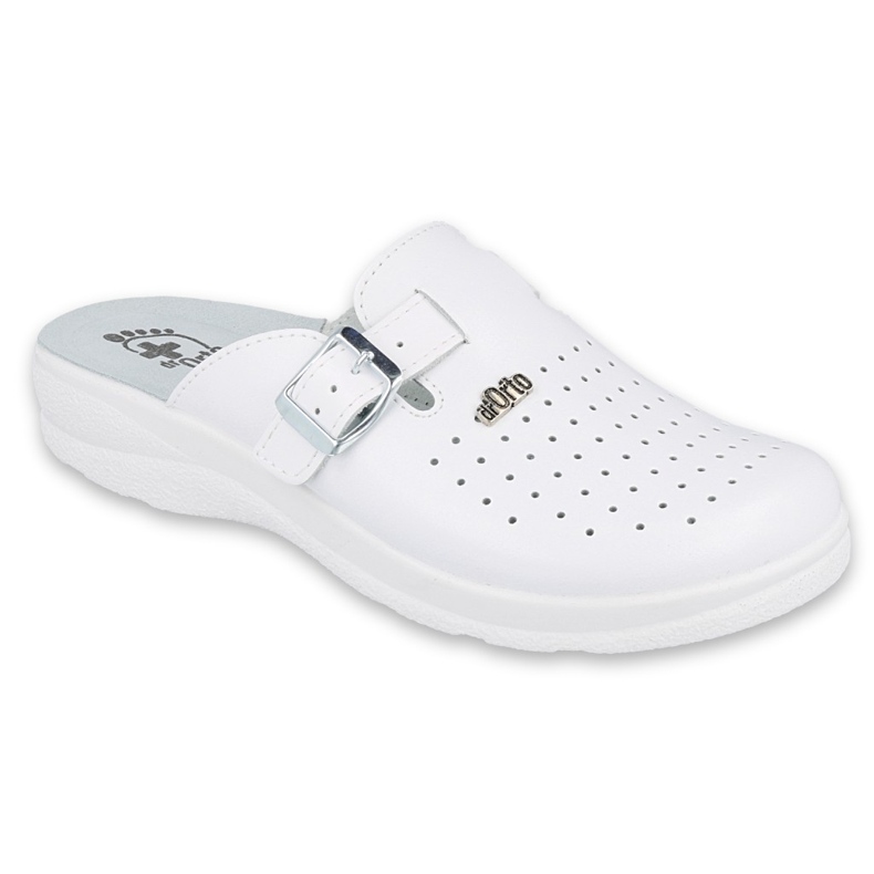 Pantoufles Dr. Orto Befado pour hommes 157M104 blanche Pantoufles Dr. Orto Befado pour hommes 157M104 blanche