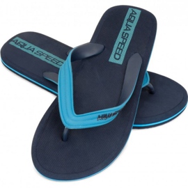Chaussons de piscine Aqua-speed Faro M, col 10 bleu marine bleu