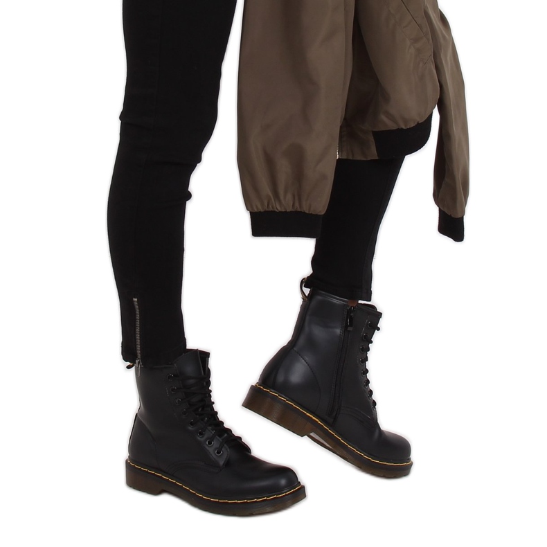 Bottines à lacets noir martensiaki NC1019 Noir le noir