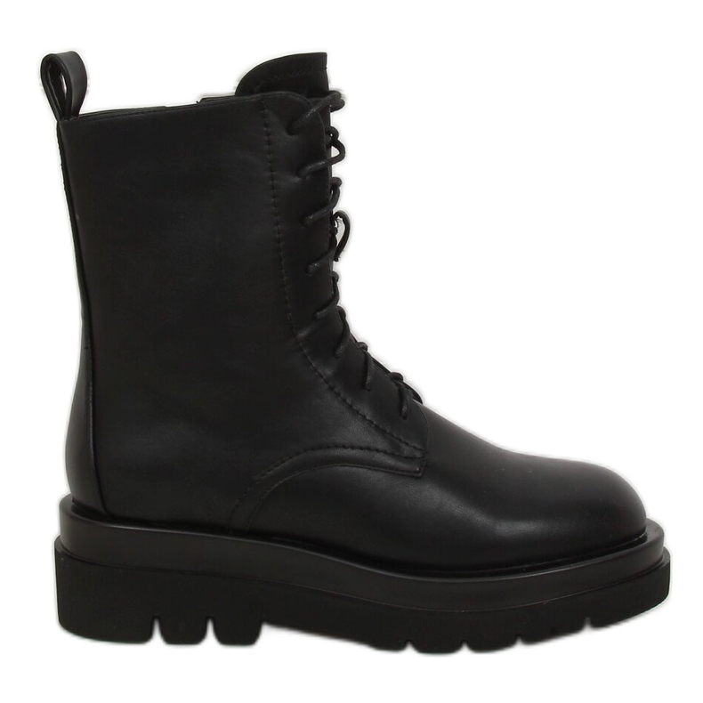 Noir RB85 Chaussures noires à semelles hautes le noir