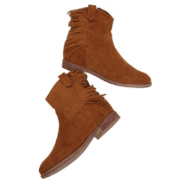 Bottes dans le style de boho camel 688-A99 Camel brun multicolore