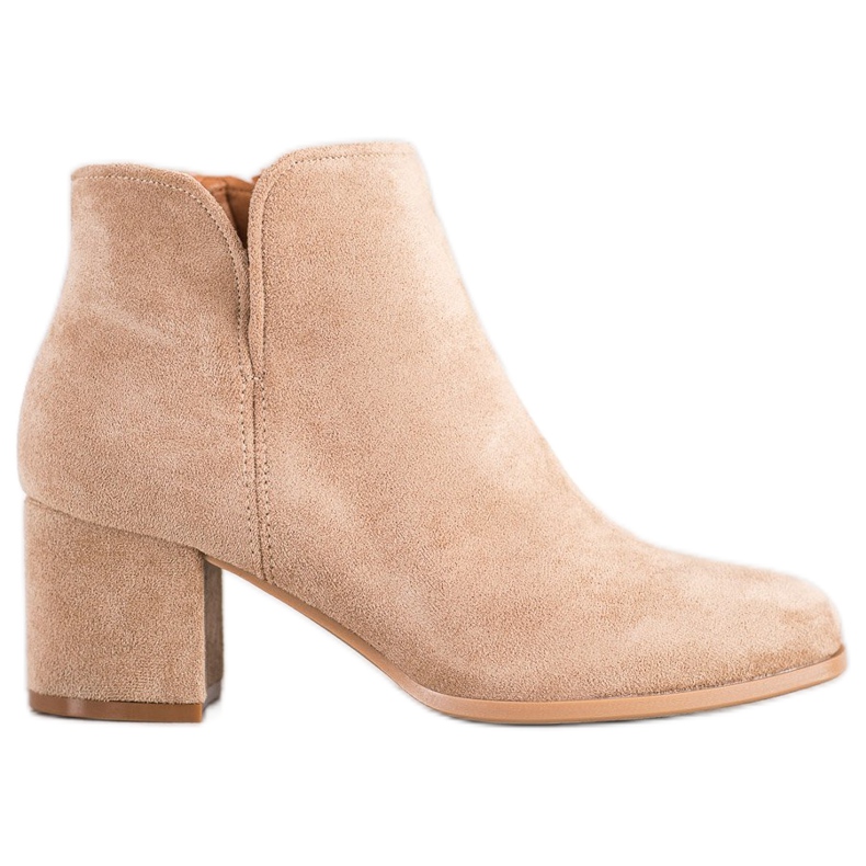 Bella Paris Bottes élégantes à talons hauts beige Bella Paris Bottes élégantes à talons hauts beige