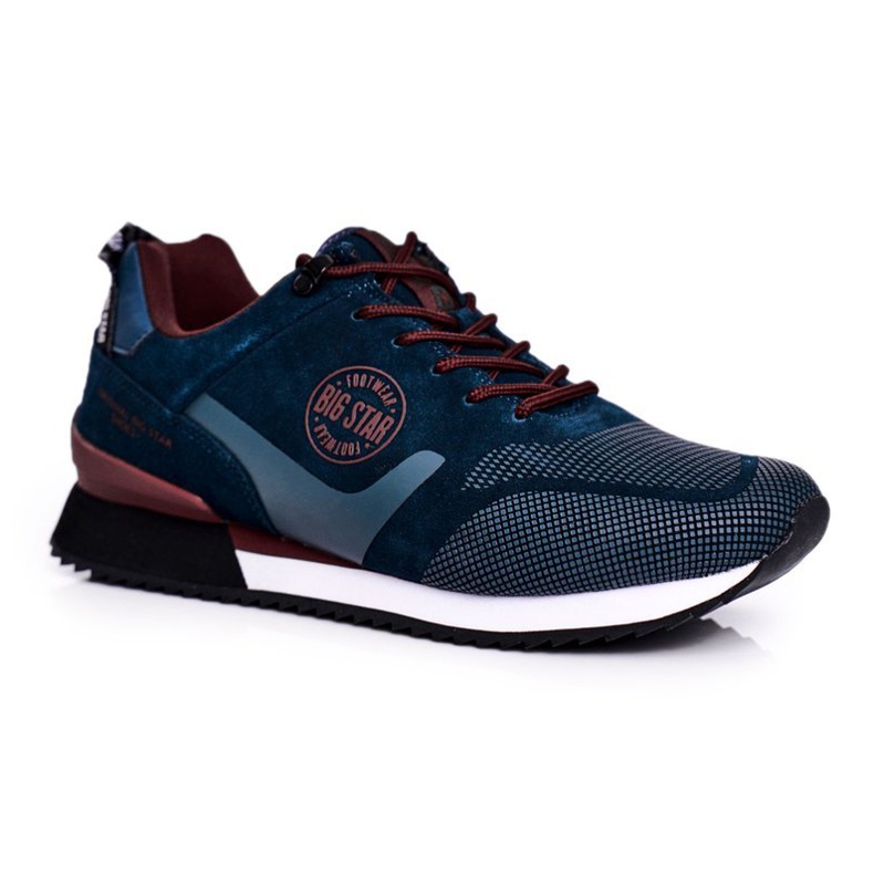 Baskets Sport Homme Big Star Vert GG174549 bleu marin