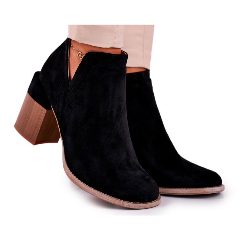 MSMG Bottines à Talons Femme Noires Meliori Dream le noir