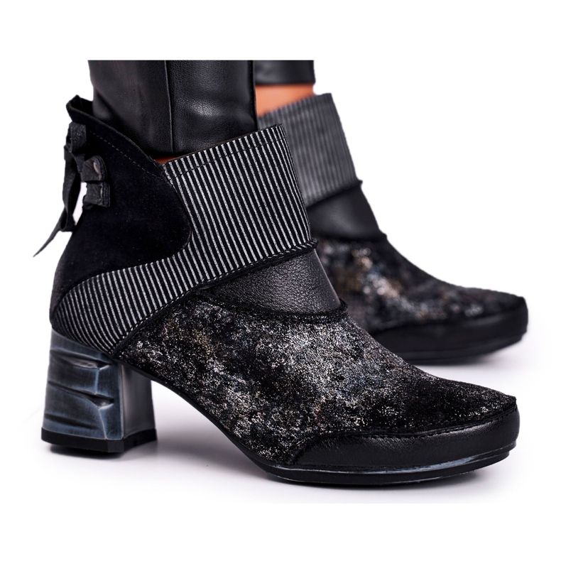 Bottes Chaudes En Cuir Femme Maciejka Bleu Marine 03790-20 Bottes Chaudes En Cuir Femme Maciejka Bleu Marine 03790-20