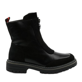 Bottes isolées plates noires Shieldstone