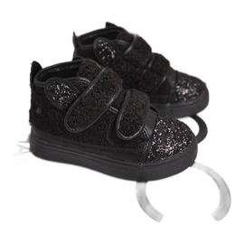 FRROCK Baskets pour enfants High Warm Black Clifford noir