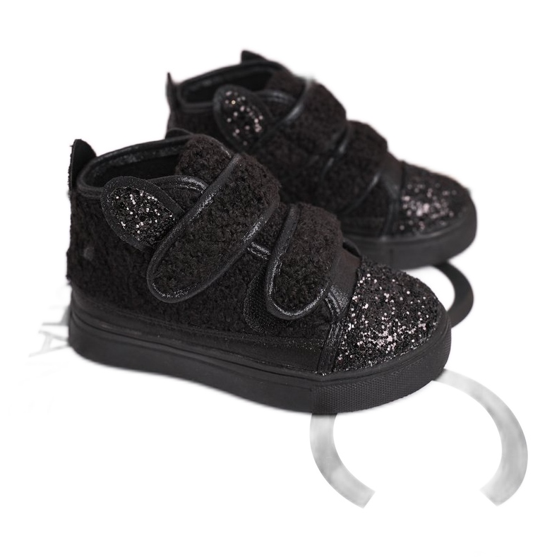 FRROCK Baskets Enfant Haute Chaud Noir Clifford le noir FRROCK Baskets Enfant Haute Chaud Noir Clifford le noir