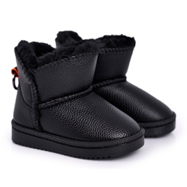 Apawwa Bottes de Neige Enfant Chaudes Noir June