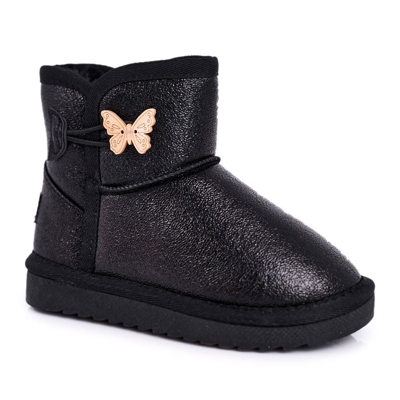 Apawwa Bottes de neige isolées pour enfants avec un papillon noir Cosmic le noir Apawwa Bottes de neige isolées pour enfants avec un papillon noir Cosmic le noir